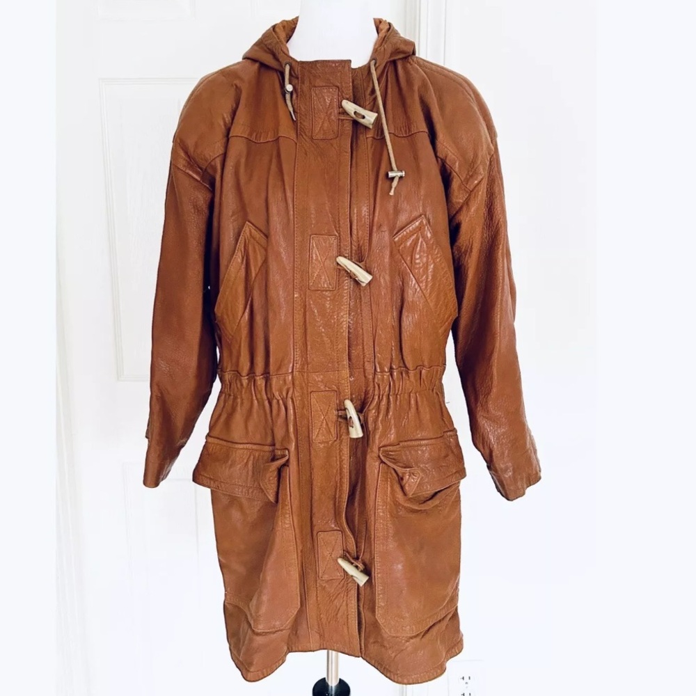 Vintage Willmax leather coat oversized woman’s medium
